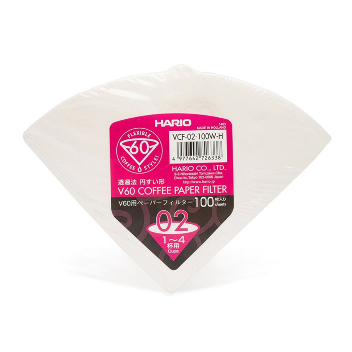 V60 White Paper Filters for 02 Dripper, by HARIO