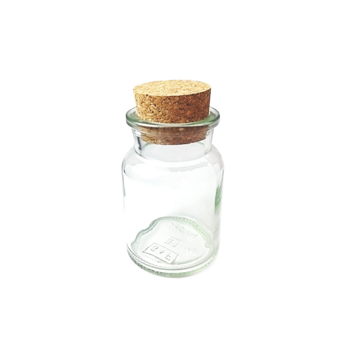 The Clearly Classic, Glass Jar with Cork, 50Gr.